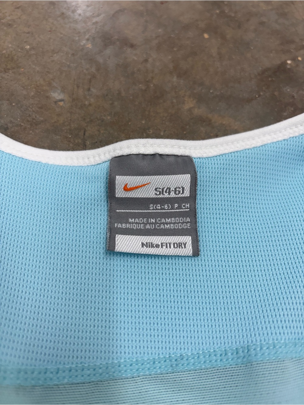 Vintage Nike Fit Dry Middle Swoosh Sky Blue Tennis Golf Dress Womens Small - Picture 2 of 8